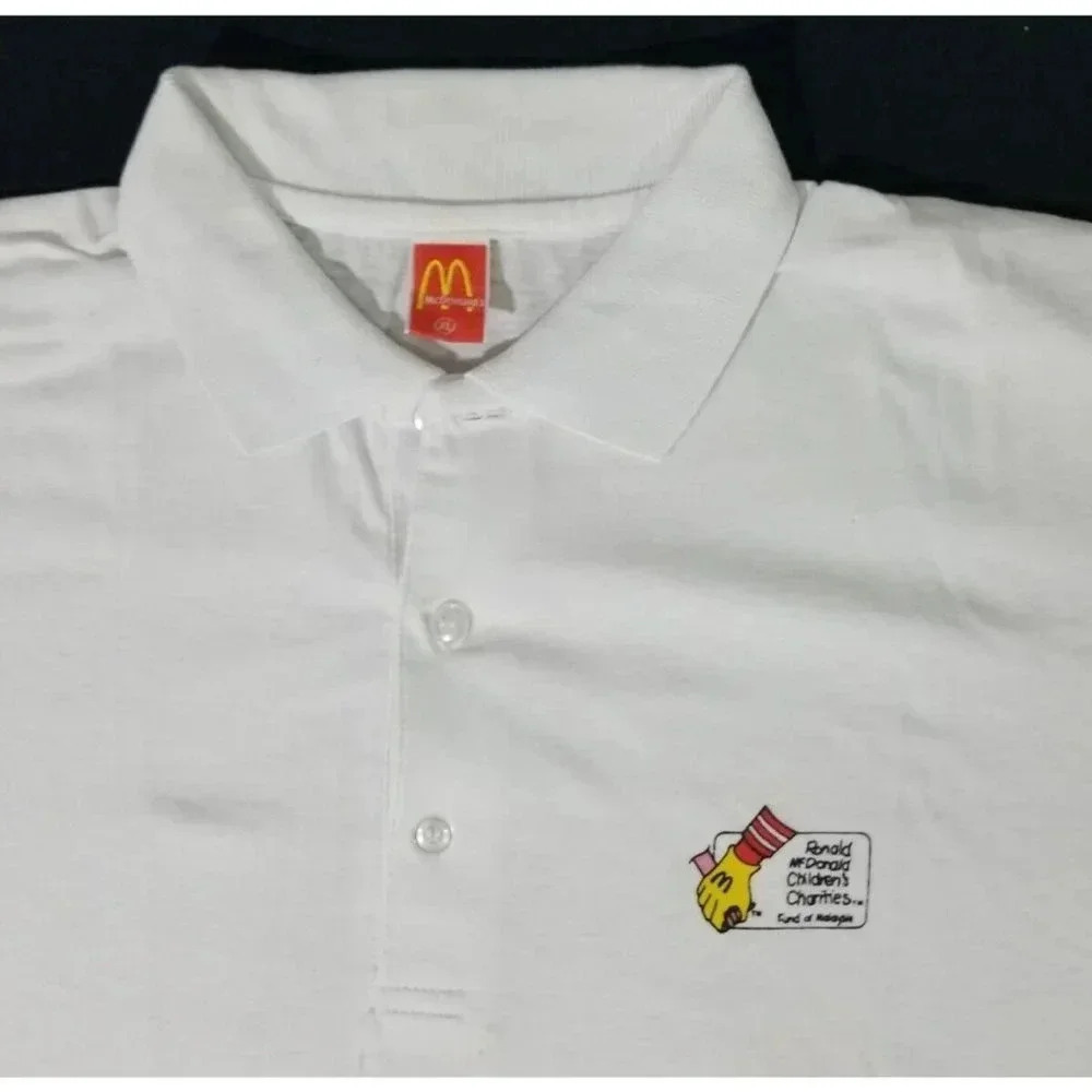 McDonald's Ronald McDonald Children's Charities Fund Malaysia Polo Shirt XL 80's